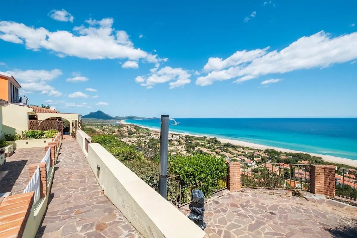 Panoramic View- Beautiful With Veranda, Wifi, Bbq Costa Rei Italien
